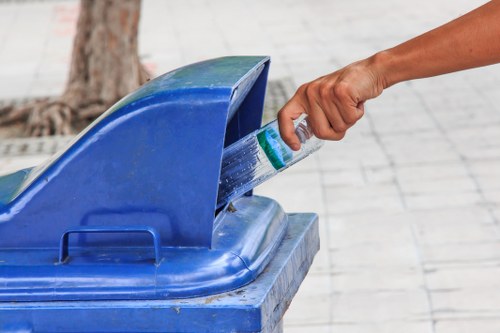 Recycling materials at a waste removal facility