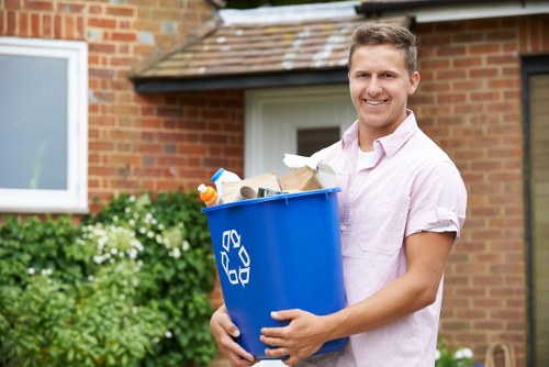 Professional movers packing belongings in Bromley